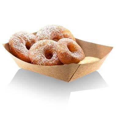 Pommes Frites Bakke L85xB61xH36mm Kraft/Pap/PLA Brun,250 stk/ps