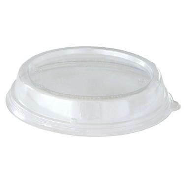 Plastlåg rund Ø150x35 mm RPET Klar til Bagasse skål 600 ml,9 pk x 40 stk/krt