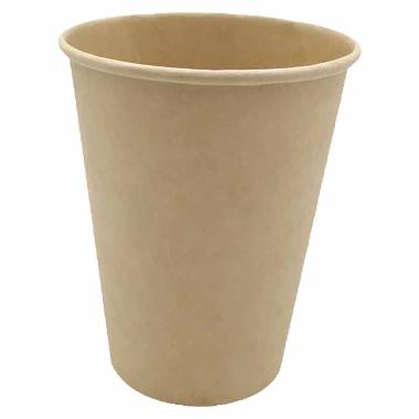 Kaffebæger Pap Ø90xH112mm 30 cl 12 oz Single Wall Brun,50 stk/ps