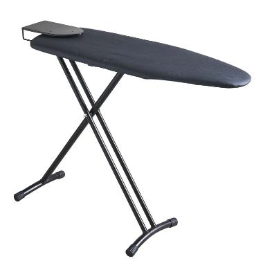 Strygebræt 980x3400 mm Fiberpadding Lakeret stål Grå/Sort,stk