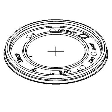 Plastlåg Ø105 mm Flad med Kryds PS Transparent til Papbæger 80 cl 32 oz,10 ps x 100 stk/krt