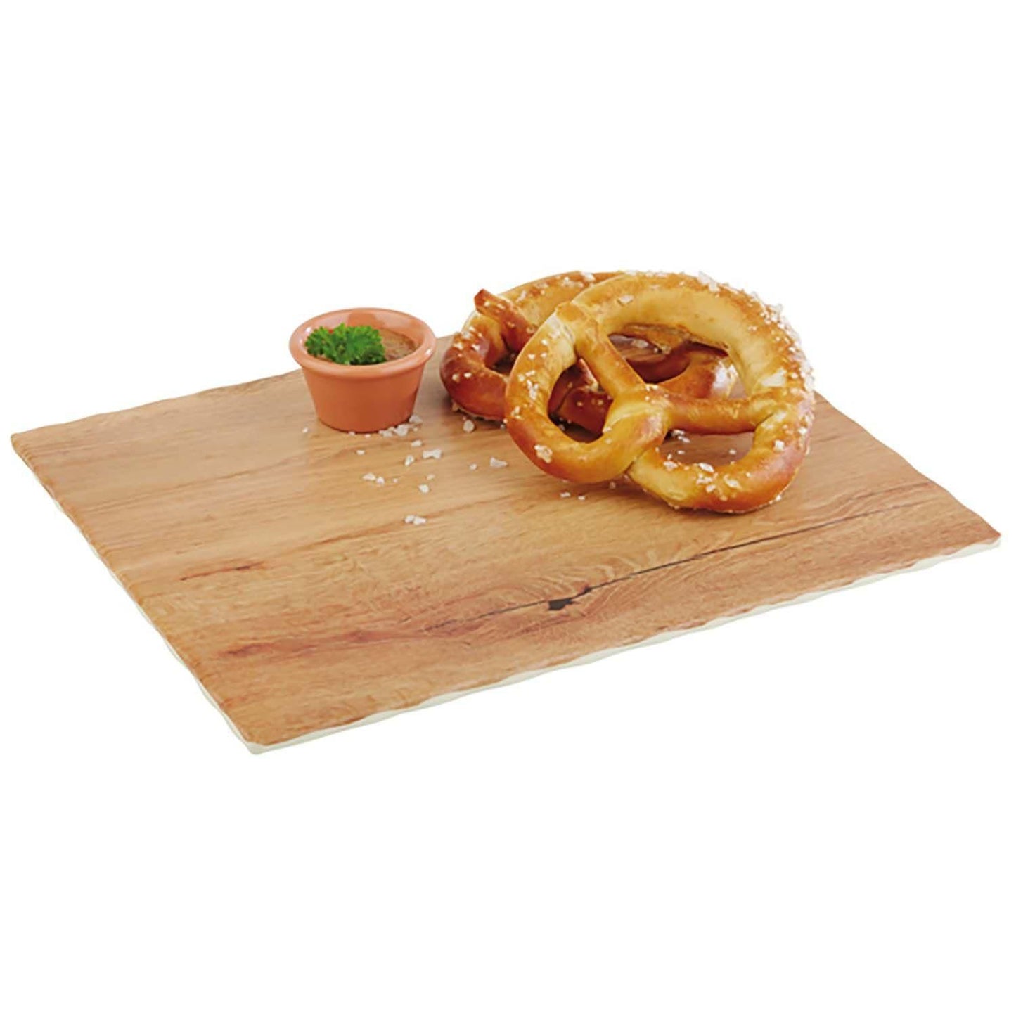 Serveringsplade 1/2 GN 32.5x26.5 cm Melamin Egetræslook,stk