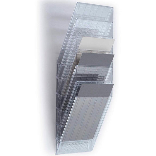 Durable FLEXIBOXX bakkesystem med 6 højformat rum i transparent farve