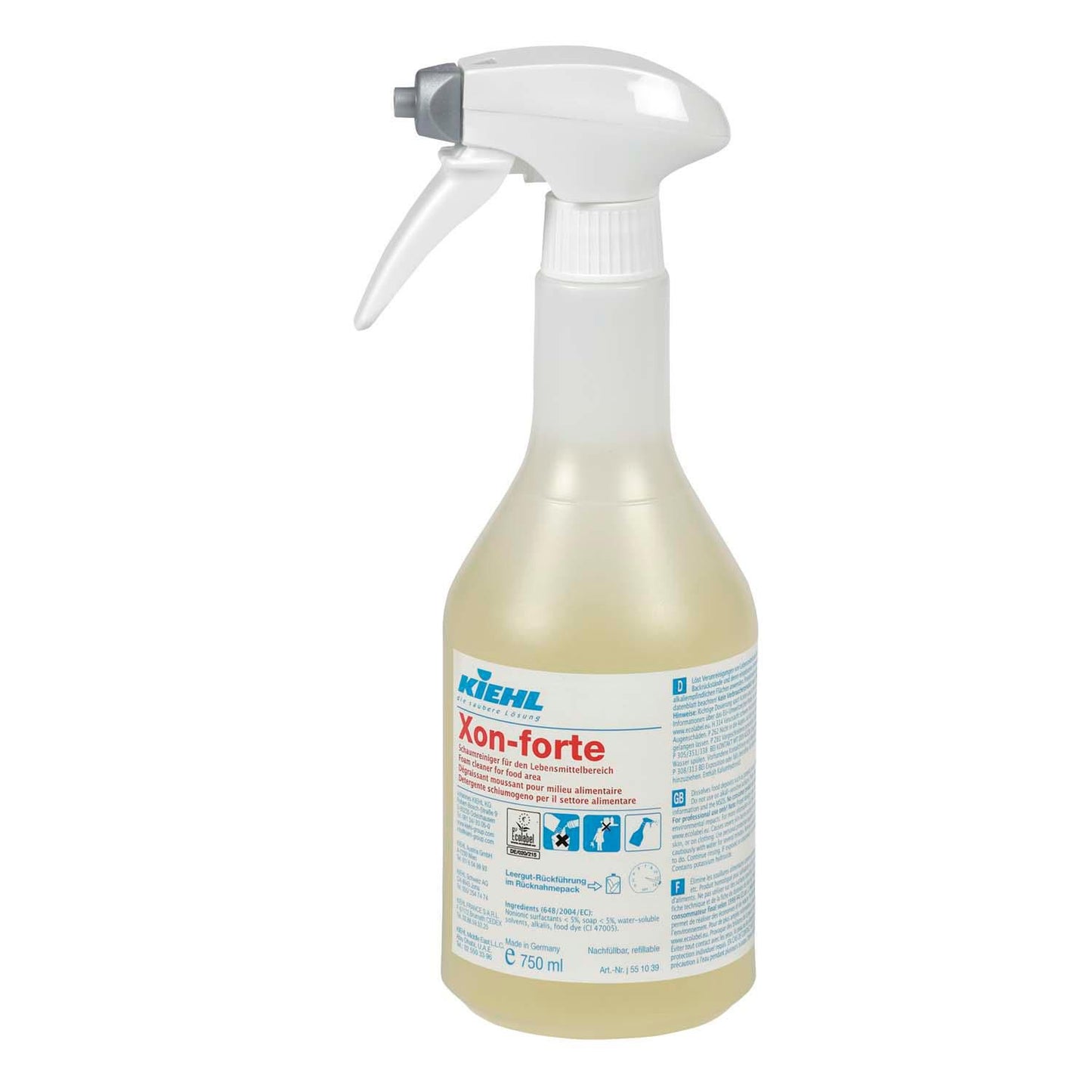 Skumrengøring Xon-Forte Klar-til-Brug i Bruseflaske 750 ml,6 fl x 750 ml/krt