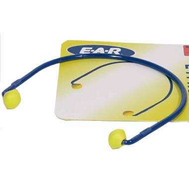 Høreværn ørepropper på bøjle E-A-R earcaps L150xB10xH180mm blå/gul,1 stk