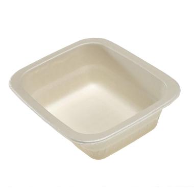 Bakke 1 rum 1/8GN 500 ml 160x130x48 mm træfibermasse bionedbrydelig,870 stk/krt