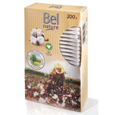 Vatpinde Papir/100 pct organisk bomuld,200 stk/pk