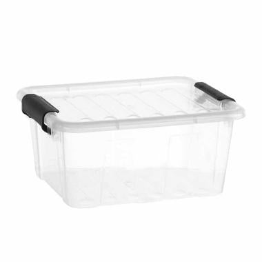 Opbevaringsbox Home BOX 2 ltr 205x170x75 mm PP med låg,1 stk