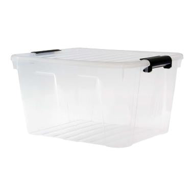 Opbevaringsbox Home BOX 31 ltr 456x359x251 mm PP med låg,5 stk/krt