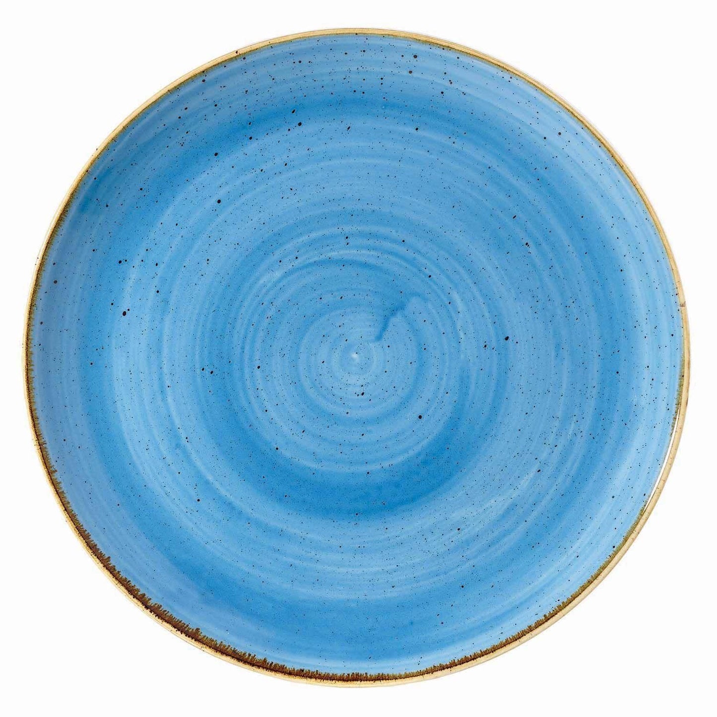 Tallerken Coupe Stonecast Ø26 cm Porcelæn Markblomst blå,12 stk/krt