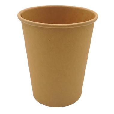 Kaffebæger Pap Ø80xH90mm 25cl 8oz Single Wall Brun,50 stk/ps