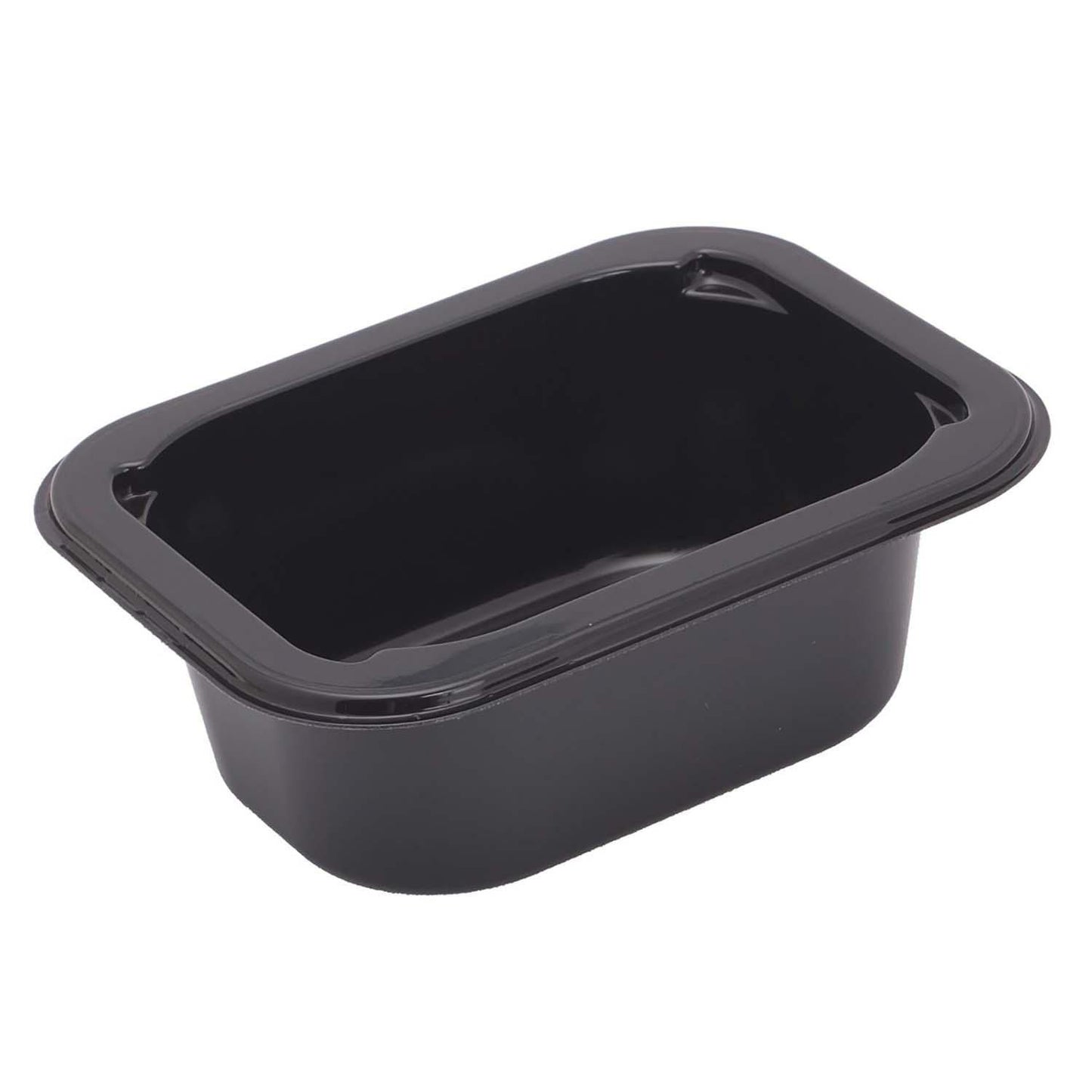 Bakke 1-rum C2099-1A 130 ml 99x74x35 mm CPET sort,2112 stk/krt