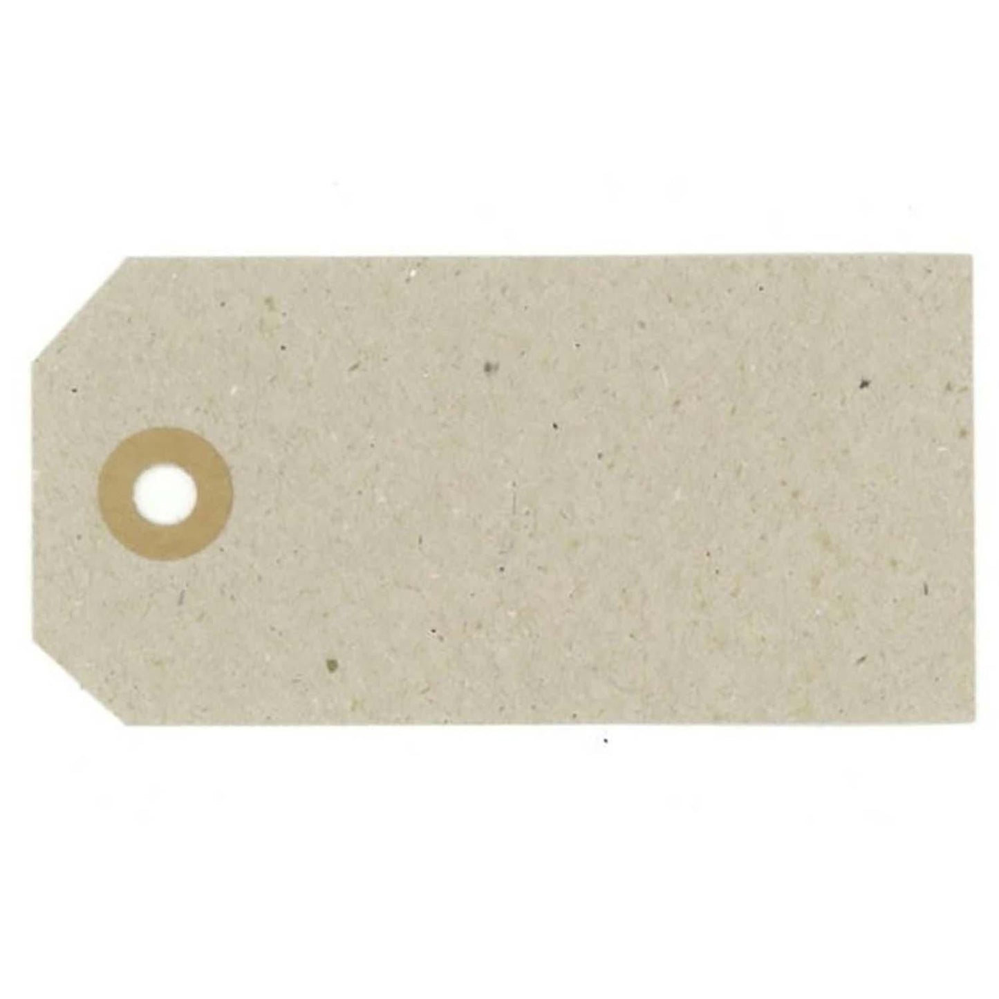 Manillamærke 3x6 cm uden Patentring Neutral,1000 stk/krt