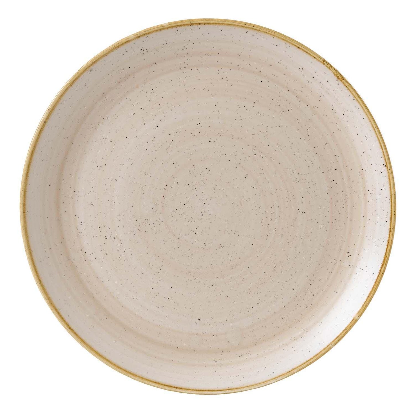 Tallerken Coupe Stonecast Ø32.4cm. Porcelæn Muskatnød,6 stk/krt