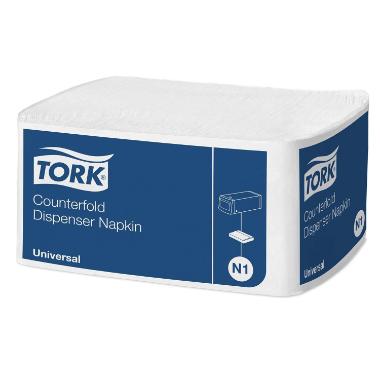 Serviet Tork N1 Novafold 33x30 cm nyfiber hvid,300 stk/pk