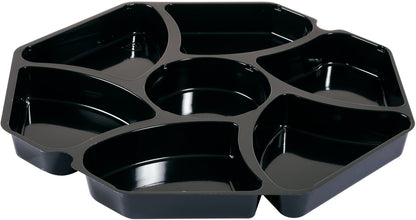 Indsats, 284x284x25mm, sort, 7-rums, til octaview bakke (150 stk/krt)