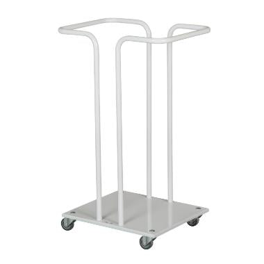 Affaldsstativ med bølje hvid til 110ltr,stk