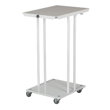 Affaldsstativ 110 ltr med Låg med Bøjle Hvid,stk