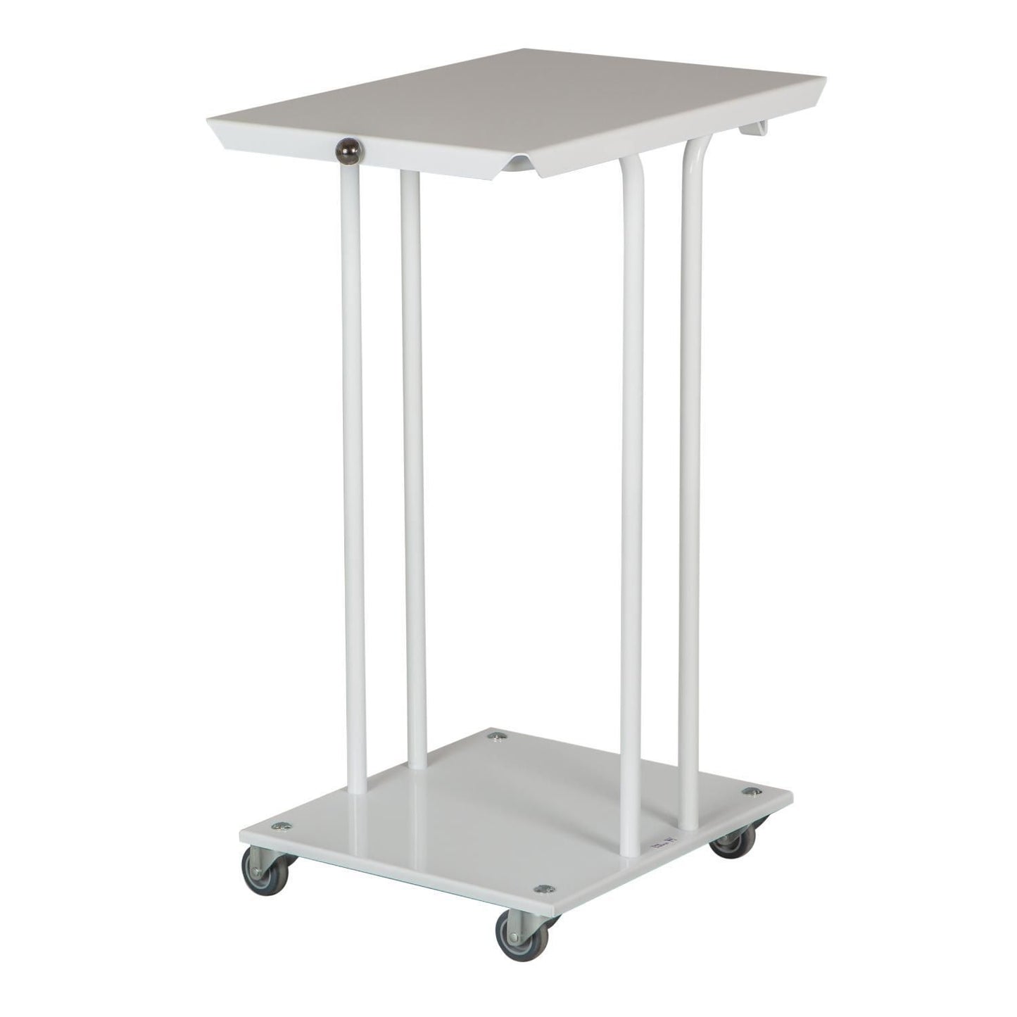 Affaldsstativ 110 ltr med Låg med Bøjle Hvid,stk