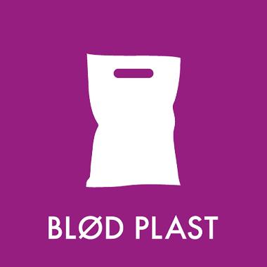 Piktogram BLØD PLAST 12x12 cm,stk