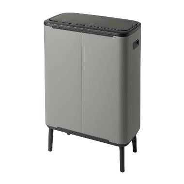 Affaldsspand Brabantia Bo high 2x30 liter  Mineral Concrete Grey,stk