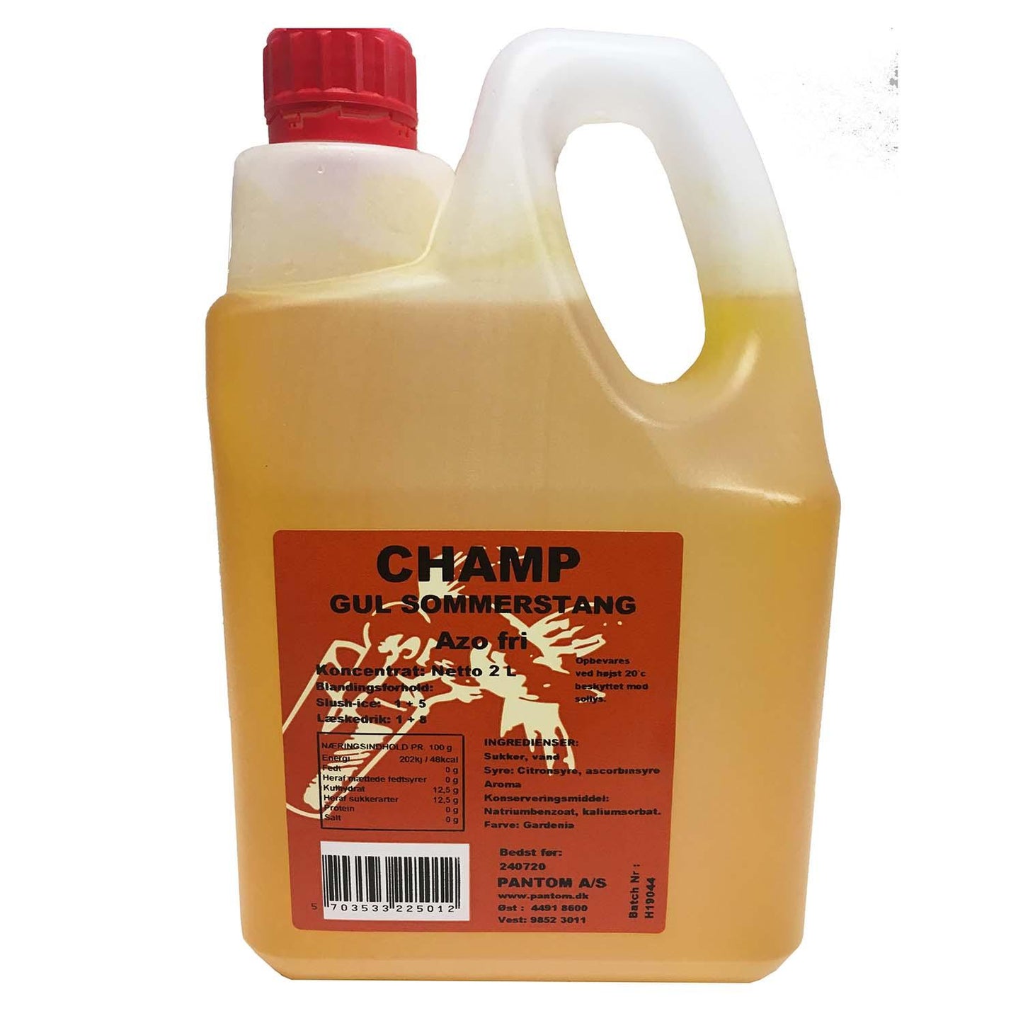 Saft Champ Sommerstang 2 ltr Gul,4 dnk x 2 ltr/krt