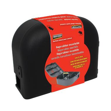 Skadedyrsbekæmpelse Pest-Stop Fingersikker musefælde plast sort 1 stk,1 stk