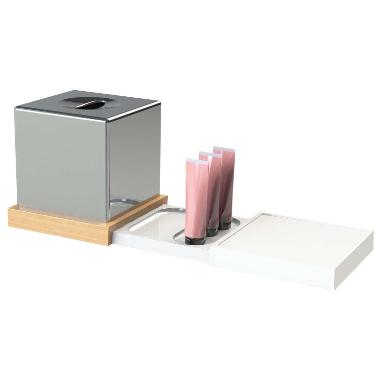 Bakke til Hotelværelse 295x155x25 mm Melamin Hvid,stk