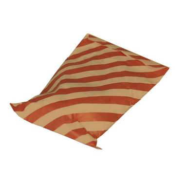 Konfektpose 117-2 90x140 mm brun kraft Rødstribet,1000 stk/krt