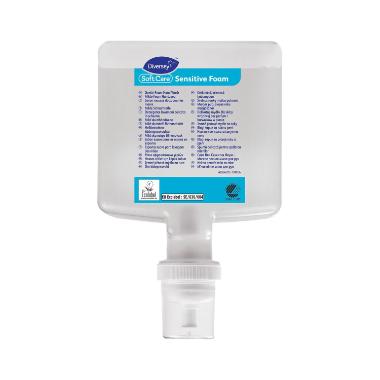 Skumsæbe Soft Care Sensitive Foam 1.3ltr uden Parfume Svanemærket til dispenser,4 fl x 1.3 ltr/krt