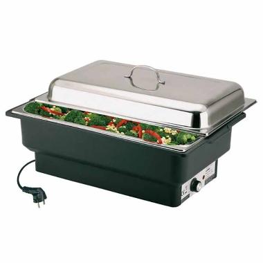 Chafing Dish Elektrisk 1/1GN 8,5 Liter Sort PP og Rustfri stål,stk