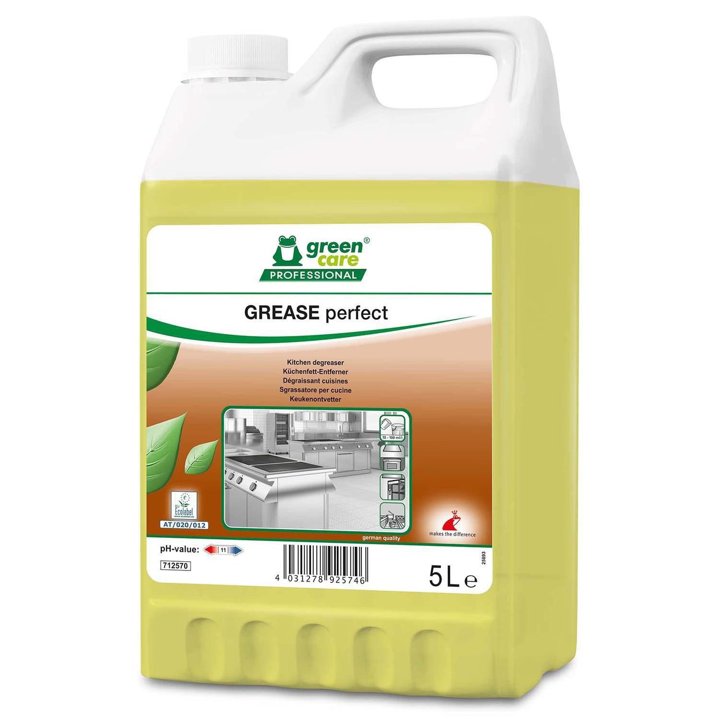 Grundrengøring Gulv/Ovfl/Inv Grease Perfect 5ltr uden Parfume Klar-til-brug,5 ltr/dnk