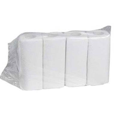 Køkkenrulle Neutral 2-lag Ø10.5cm L18mxB23cm Nyfiber Hvid,8 pk x 4 rl x 75 ark/krt