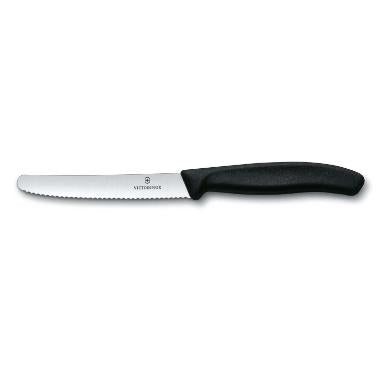 Tomat/ pølsekniv Classic Victorinox 11 cm Sort,stk