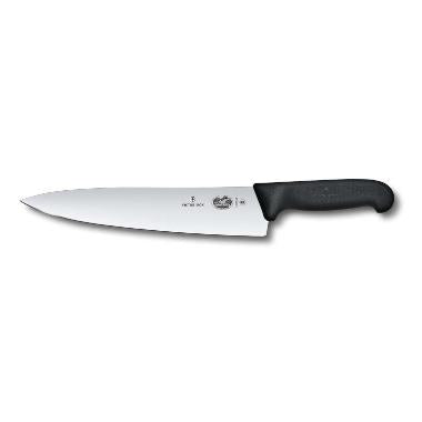Kokkekniv Victorinox Fibrox klinge 25 cm Sort,stk