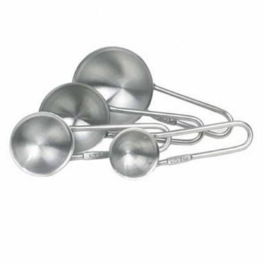 Måleskesæt 4 dele. 2.5/5/10/15 ml. Rustfri stål,4 dele/set