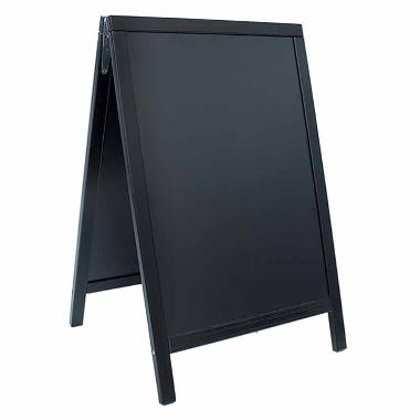 Gadeskilt Securit 85x55 cm Sort ramme,stk