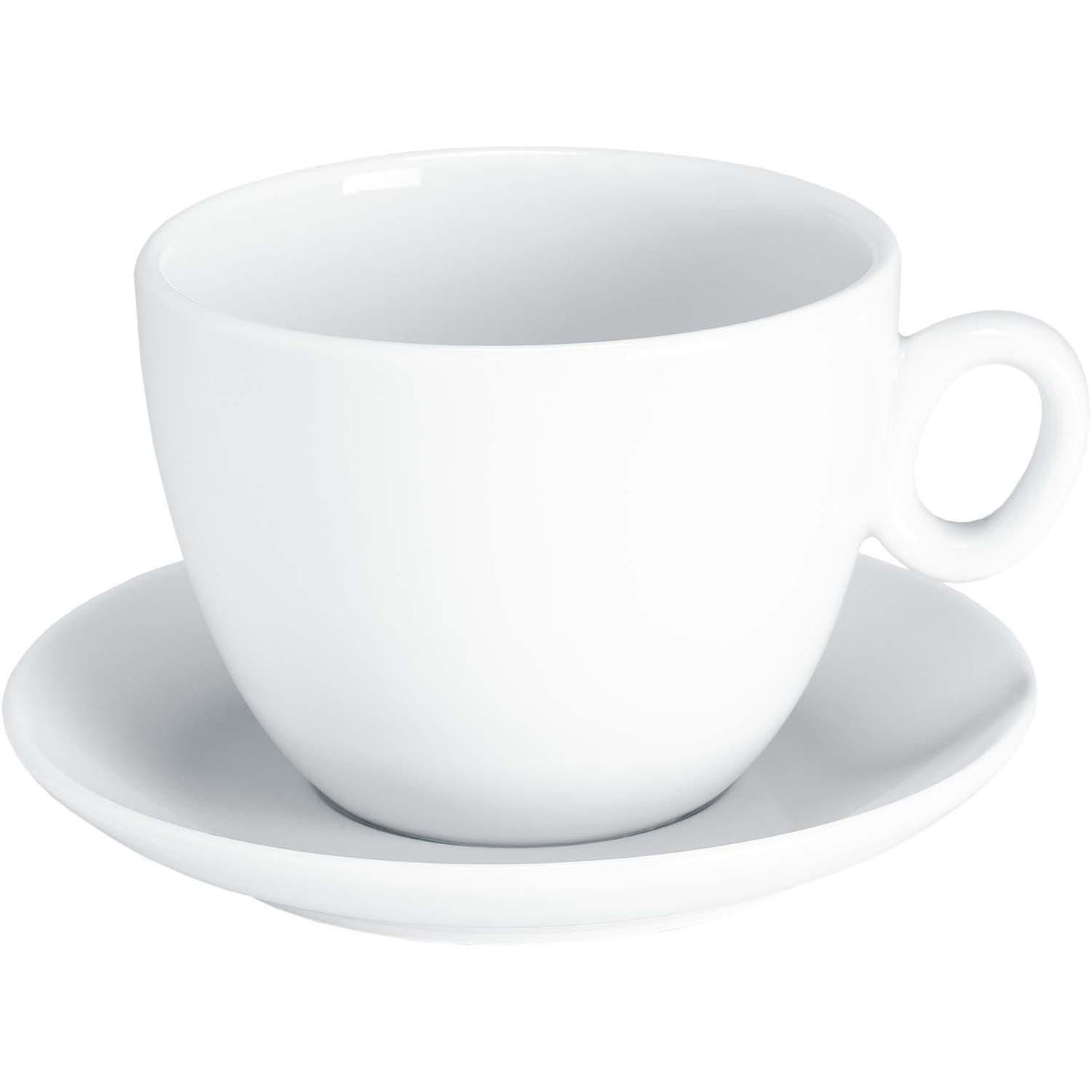 Kop latte big Luna 35cl Porcelæn hvid,6 stk/pk