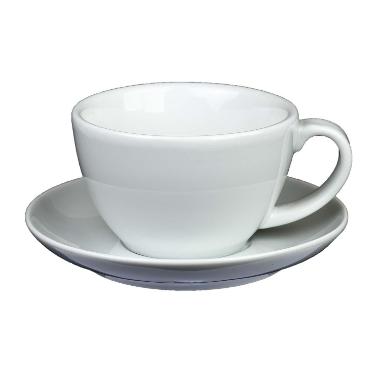 Kop latte Latte Art 30cl Porcelæn hvid,6 stk/pk