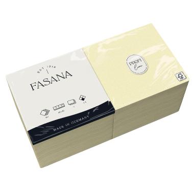 Middagsserviet, 1/4 Fold, 3-lags, 40x40, Elfenben, Fasana ( 250 stk )