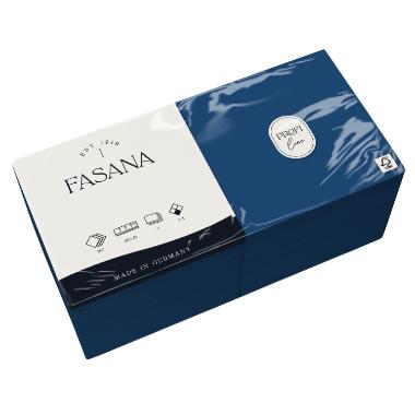 Middagsserviet, 1/4 Fold, 3-lags, 40x40, Mørkeblå, Fasana ( 250 stk )