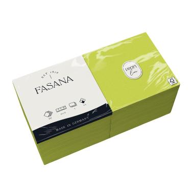 Frokostserviet, 1/4 Fold, 3-lags, 33x33, Fasana, Lime Grøn ( 250 stk )