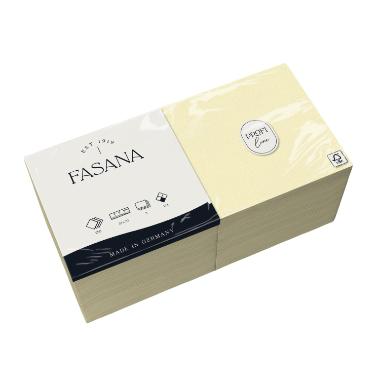 Frokostserviet, 1/4 Fold, 3-lags, 33x33, Fasana, Elfenben ( 250 stk )