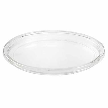 Plastlåg Ø117 mm Rund RPET Klar til bæger Deli,10 ps x 50 stk/krt