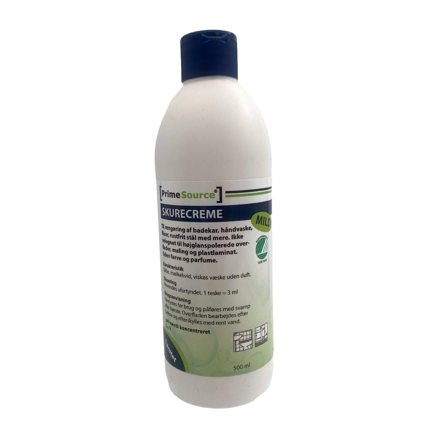 Skurecreme Prime Source Mild 500ml Svanemærket uden Farve/Parfume,500 ml/fl