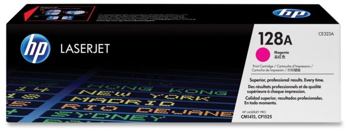 HP 128A CE323A Magenta Lasertoner, 1.300 sider