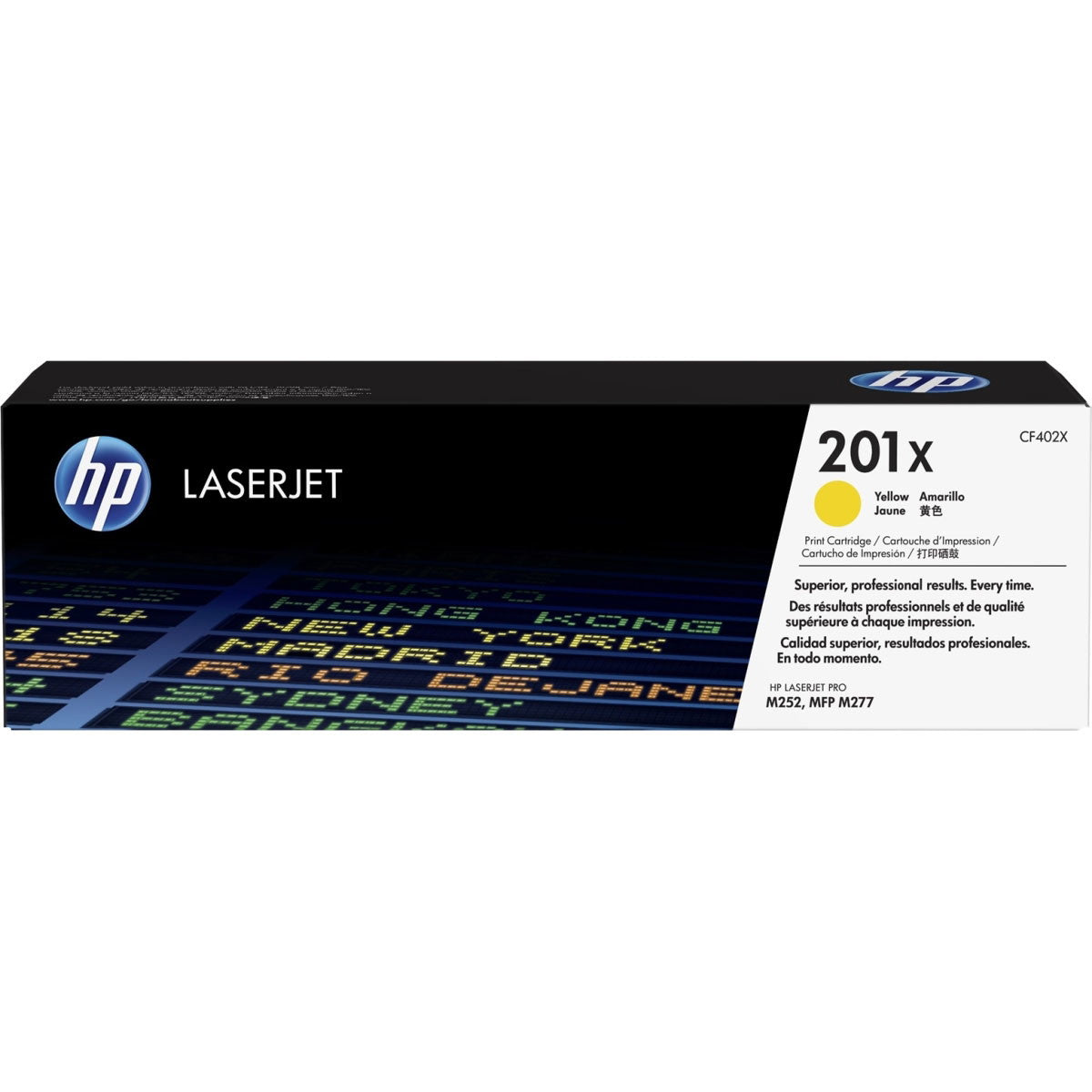 HP Toner 201X yellow CF402X 2.300 sider