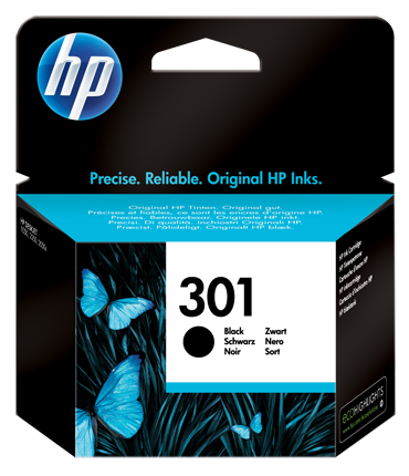 HP 301 CH561EE Sort Blækpatron, 190 sider