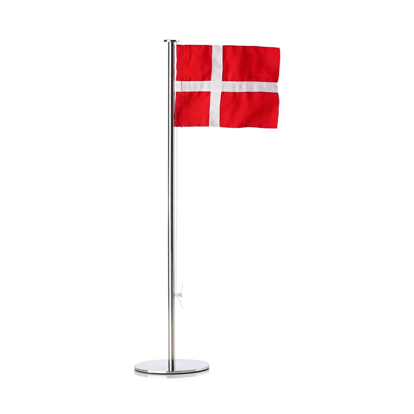 Flag Bordflag Zone Ø9x40 cm Dannebrog Rustfri Stål Blank,stk