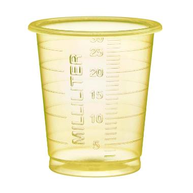 Medicinbæger 30 ml PP Eco Gul,100 ps x 90 stk/krt